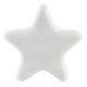 Solid White Star Ceramic Cabinet Knob